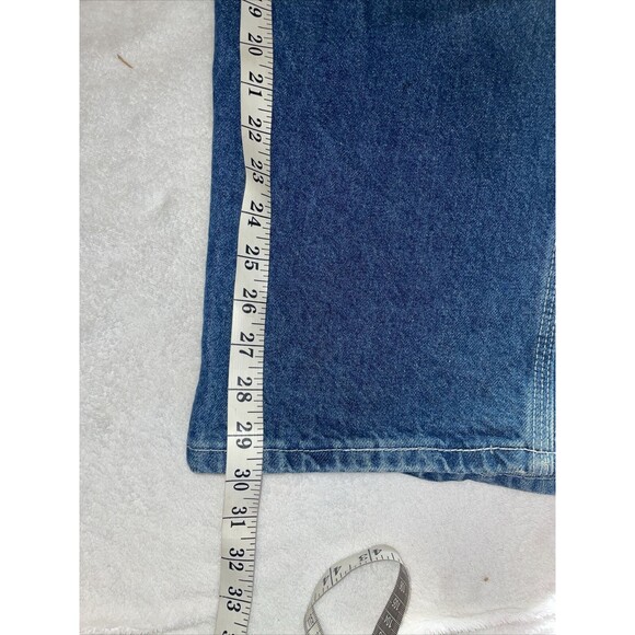 Vintage Mens Jean Denim Bib Overalls Pointer Brand Sz 36 Short Made in USA - Picture 8 of 15